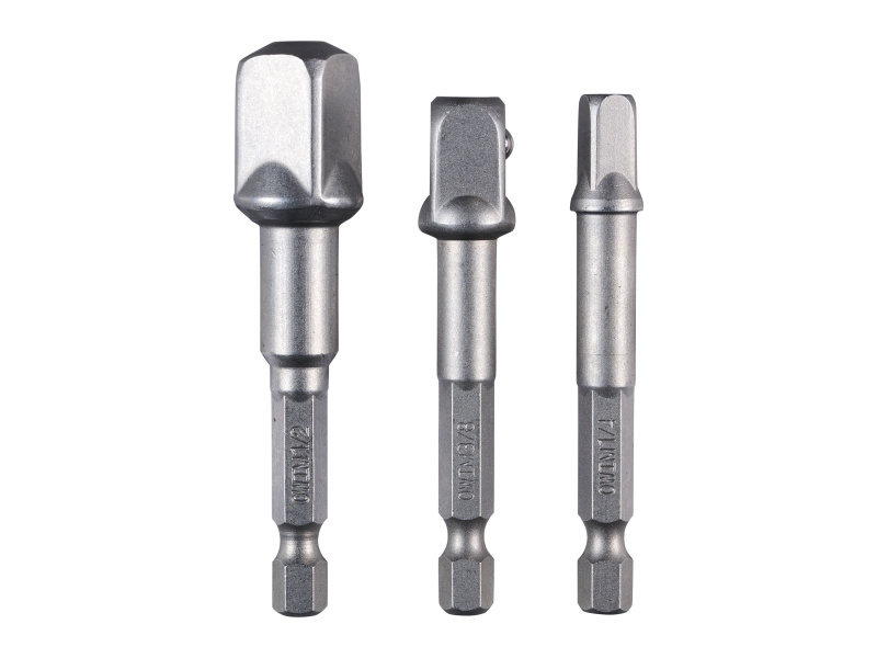 Parkside® Držák bitů / Sada čtyřhranných adaptérů / Sada bitů pro sádrokarton / Sada hloubkových dorazů (sada čtyřhranných adaptérů PVA 4 A1, 3dílná)