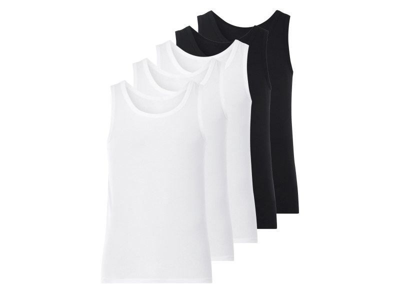 esmara Men Pánský nátělník, 5 kusů (8/Xxl)