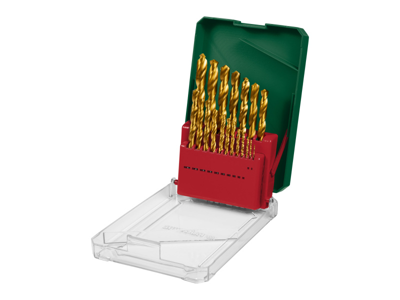 Parkside® Sada HSS vrtáků do oceli / Sada vrtáků do dřeva a kamene (Ocelové vrtáky HSS 19 ks.)