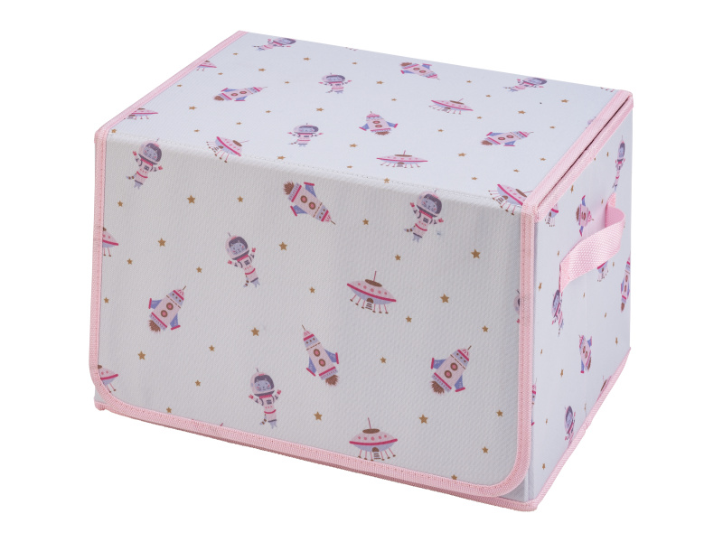 Livarno home Výklopný úložný box s podložkou na hraní (světle růžová)