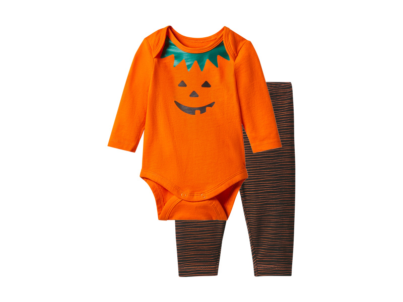 lupilu® Dětská souprava na Halloween, 2dílná (oranžová, 62/68)