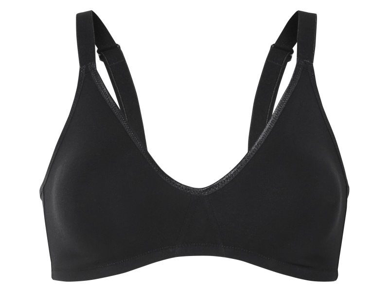 esmara® Dámská podprsenka s BIO bavlnou (černá, 85C)