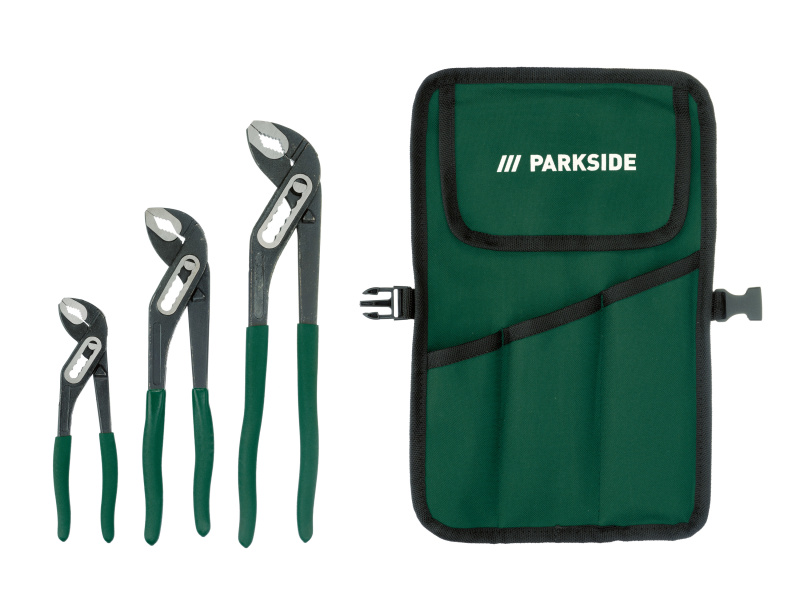 Parkside® Sada nastavitelných klíčů / Sada instalatérských kleští (sada instalatérských kleští, 3dílná)