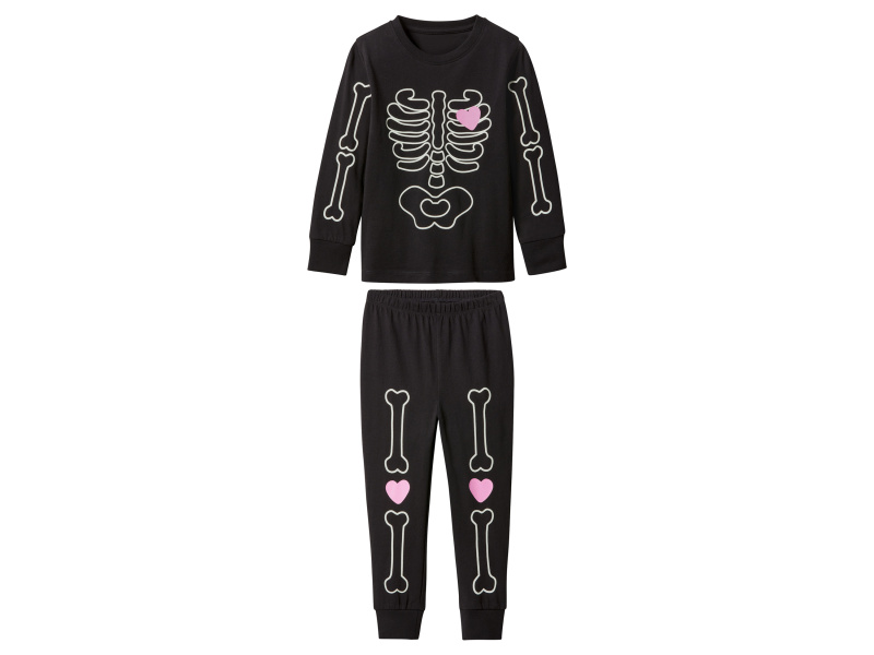 lupilu® Dívčí pyžamo na Halloween (černá, 110/116)