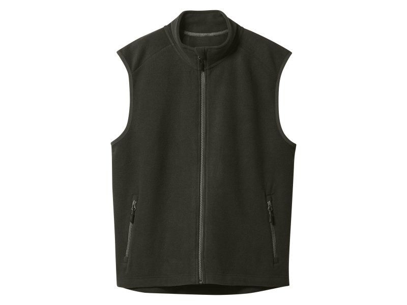 esmara Men Pánská fleecová vesta (černá, XXL (60/62))