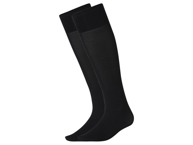esmara® Dámské punčochové podkolenky 90 Den, 2 páry (černá, 39-42)