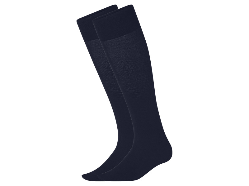 esmara® Dámské punčochové podkolenky 90 Den, 2 páry (navy modrá, 39-42)