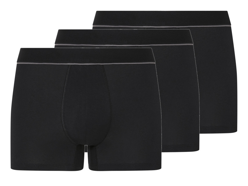 esmara Men Pánské boxerky s BIO bavlnou, 3 kusy (černá, 6/L)