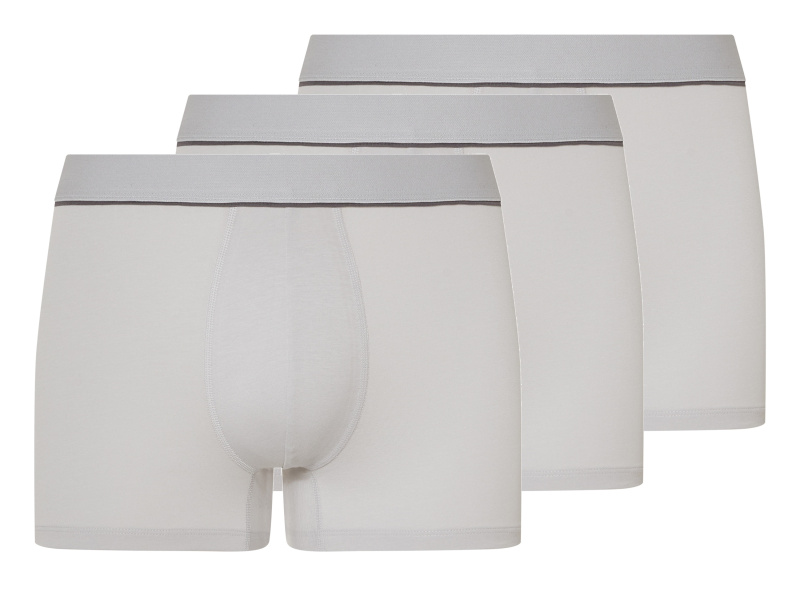 esmara Men Pánské boxerky s BIO bavlnou, 3 kusy (šedá, 7/Xl)