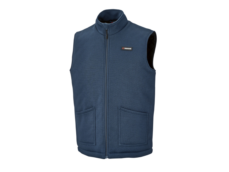 Parkside® Pánská vesta z pleteného fleecu (navy modrá, XL (56/58))