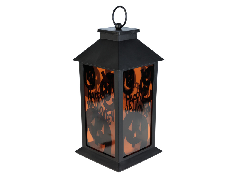 Livarno home Halloweenská LED lucerna (hranatá/oranžová)