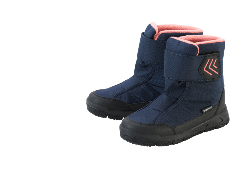 Crivit Dětská zimní obuv (navy modrá / růžová, 35)