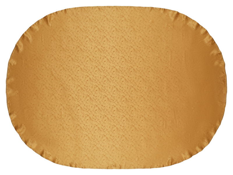 Livarno home Žakárový ubrus s běhounem (oválná, zlatá)