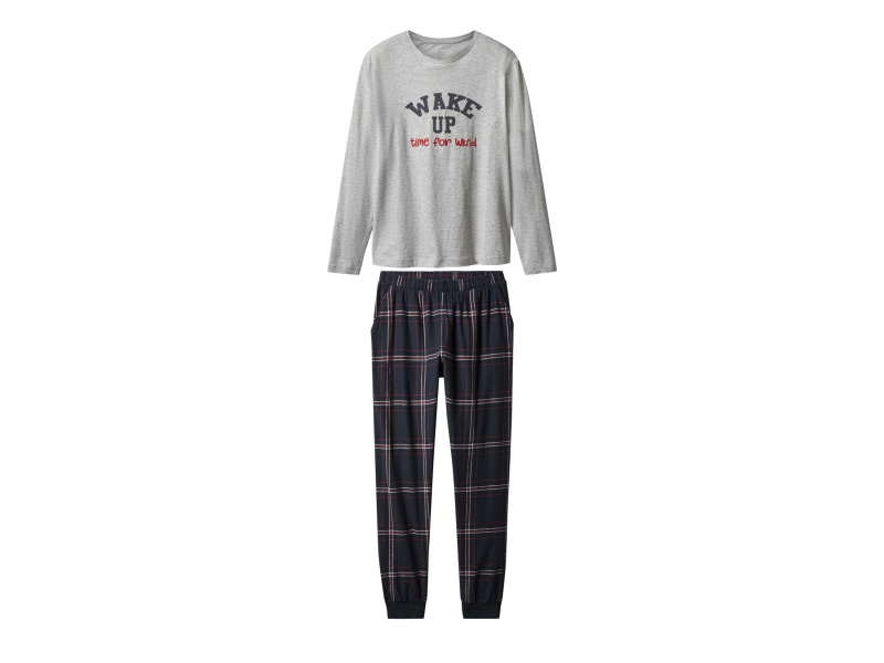 esmara® Dámské pyžamo (šedá / navy modrá, M(40/42))