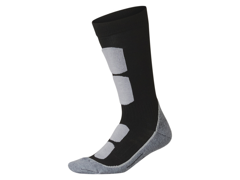 esmara® Pánské funkční termo podkolenky (černá/stříbrná, 45/46)