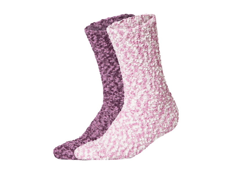 esmara® Dámské hebké ponožky, 2 kusy (lila fialová, 35-38)