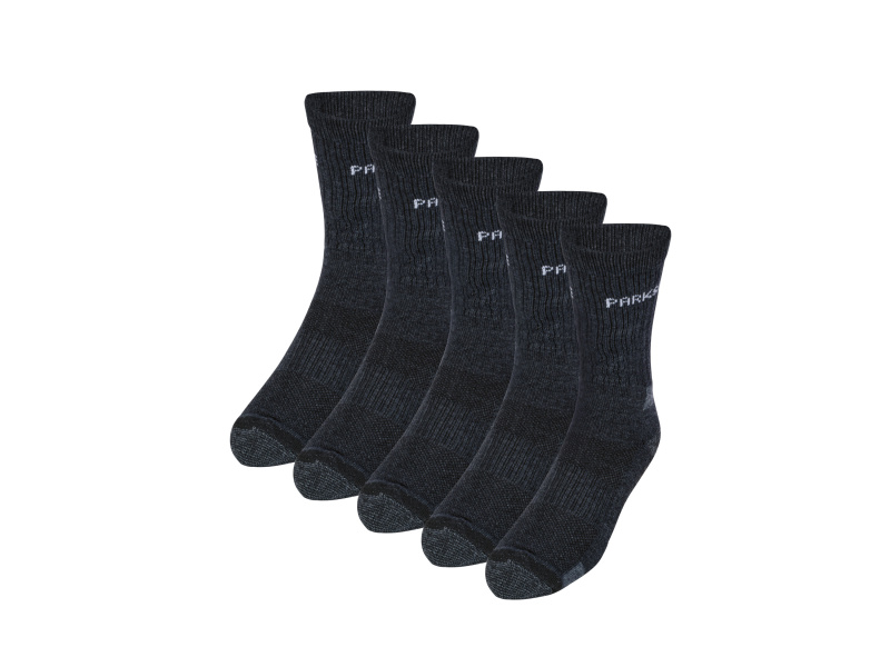 Parkside® Pánské pracovní ponožky, 5 párů (šedá, 39-42)