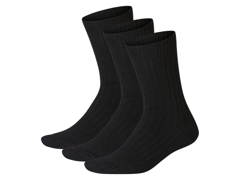 esmara® Pánské termo ponožky, 3 páry (černá, 43-46)