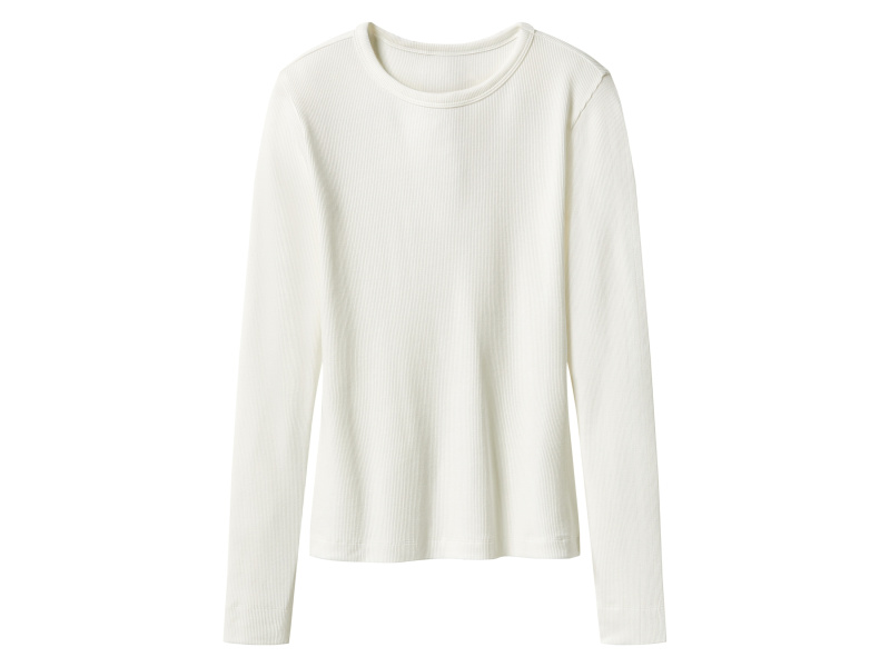 esmara® Dámské triko s dlouhými rukávy (bílá, Xl(48/50))