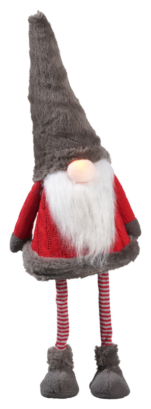 Livarno home Dekorativní LED figurka trpaslíka (červená/šedá)
