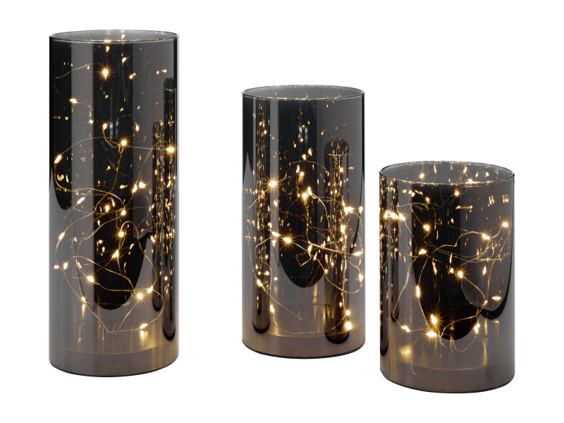 Livarno home Dekorativní LED koule / lucerna (válec)