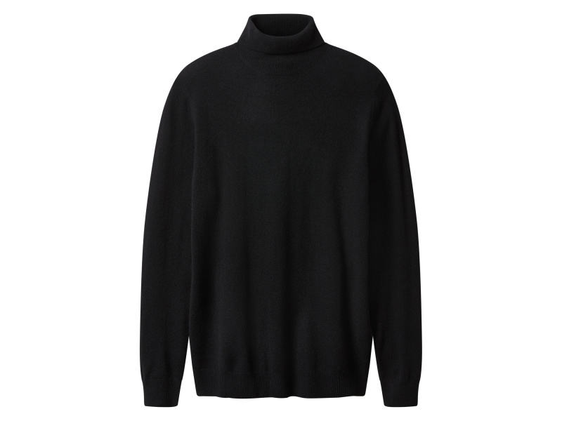 esmara Men Pánský svetr s kašmírem, hedvábím a merino vlnou (černá, XL (56/58))