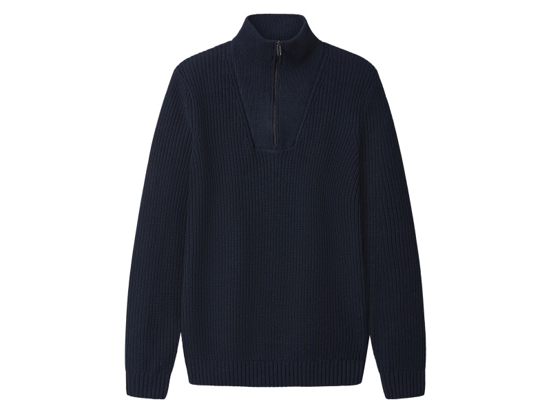 esmara Men Pánský pletený svetr Troyer (navy modrá, L (52-54))
