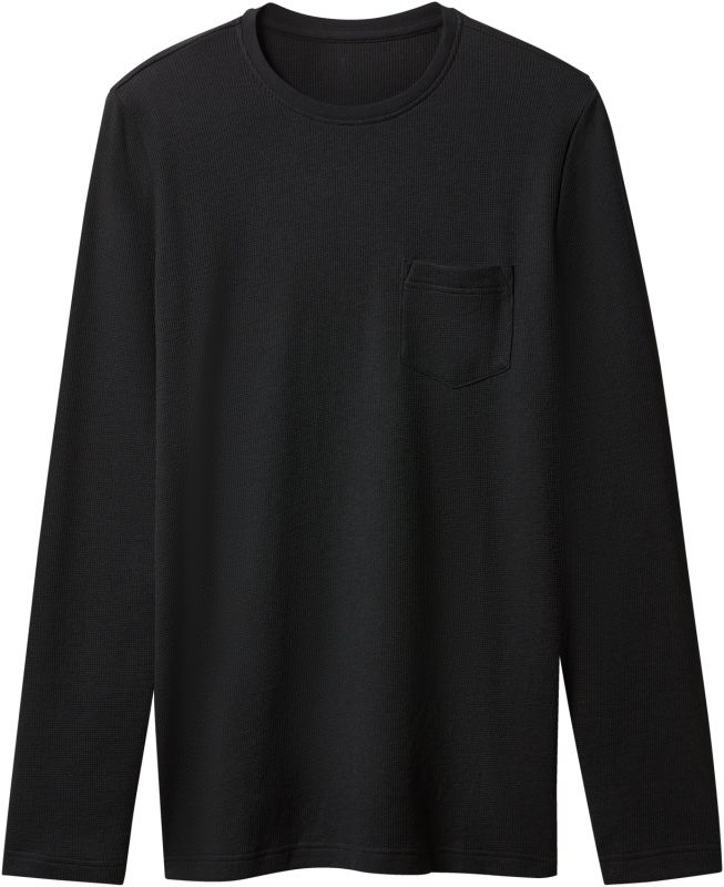 esmara Men Pánské triko s dlouhými rukávy (černá, XL (56/58))