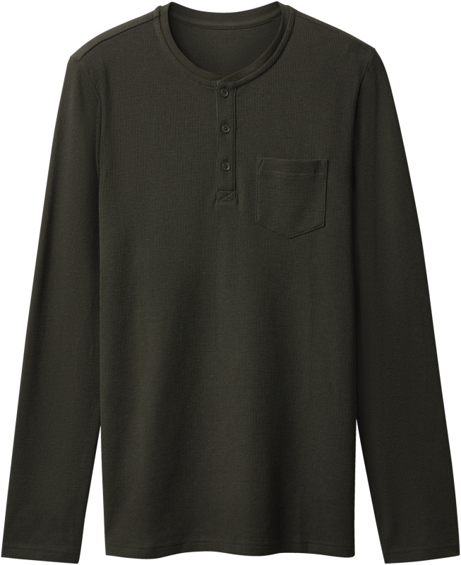 esmara Men Pánské triko s dlouhými rukávy (tmavě zelená, XXL (60/62))