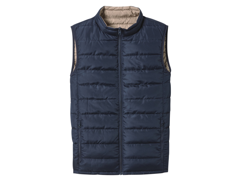 esmara Men Pánská oboustranná vesta (navy modrá / béžová, M(48/50))