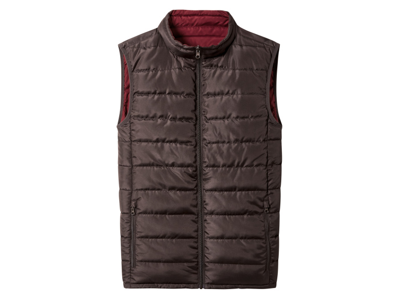 esmara Men Pánská oboustranná vesta (hnědá/červená, Xl(56/58))