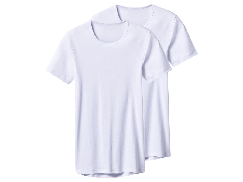 esmara Men Pánské spodní triko, 2 kusy (kulatý výstřih, bílá, 7/Xl)