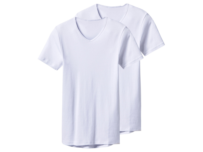 esmara Men Pánské spodní triko, 2 kusy ("V" výstřih, bílá, 7/Xl)
