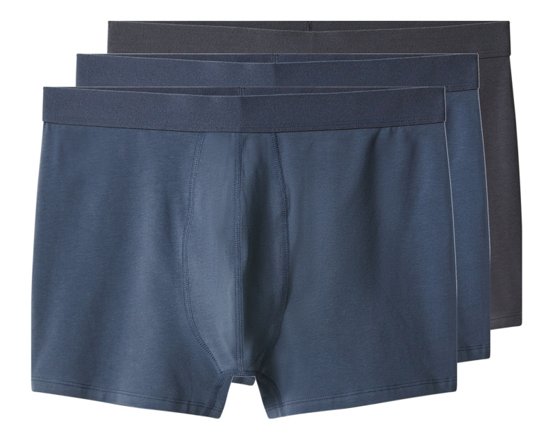 esmara Men Pánské boxerky, 3 kusy (tmavě šedá / tmavě modrá, 10/4Xl)