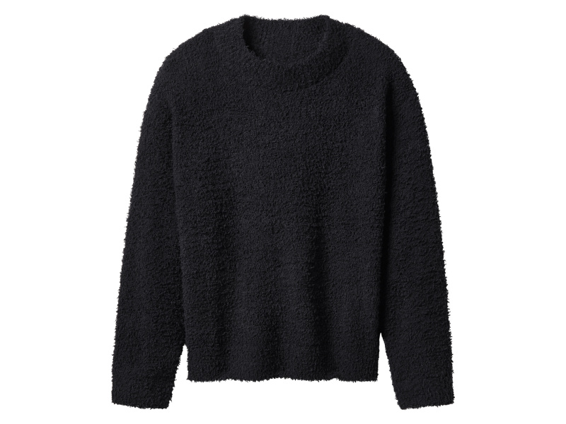 esmara® Dámský plyšový svetr (černá, L (44/46))