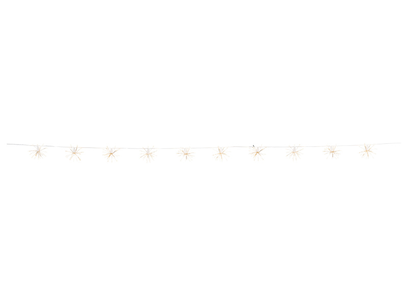 Livarno home Světelný LED řetěz, 200 LED (10x květ pampelišky s teplým bílým světlem)