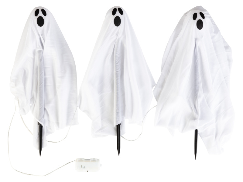 Livarno home Halloweenské zahradní bodce s LED (duch)