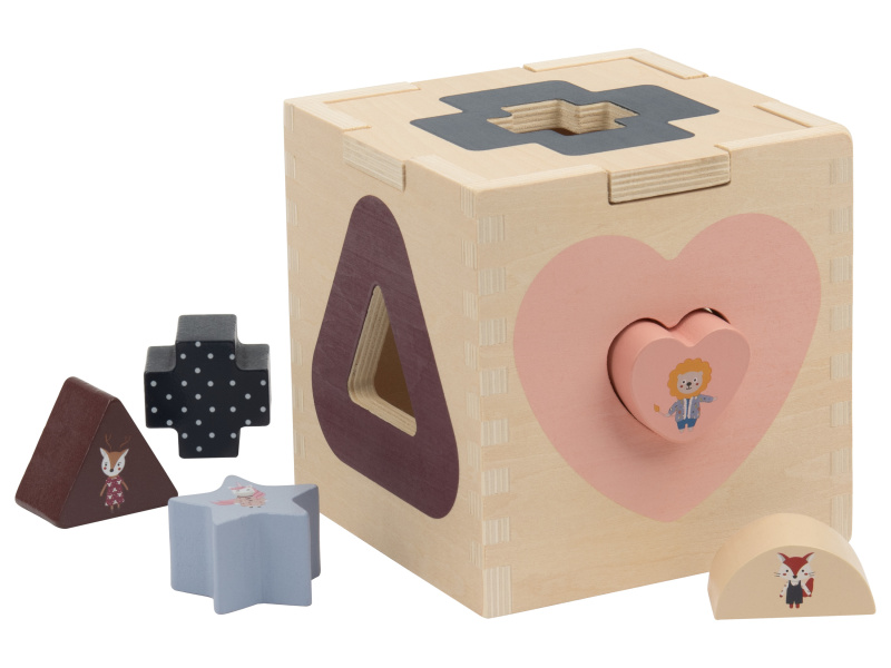 lupilu® Dřevěná železnice / Ponk na zatloukání / Zásuvná hračka (zásuvná hračka)