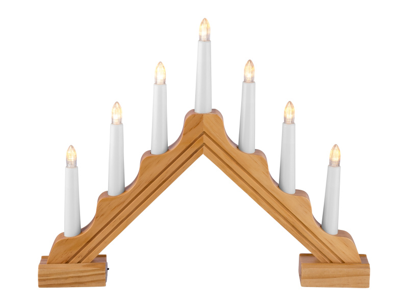 Livarno home Obloukový LED svícen (hranatá/oranžová)