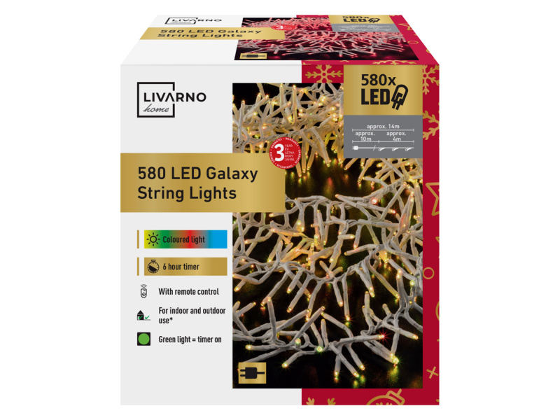 Livarno home Světelný řetěz barevný 580 LED