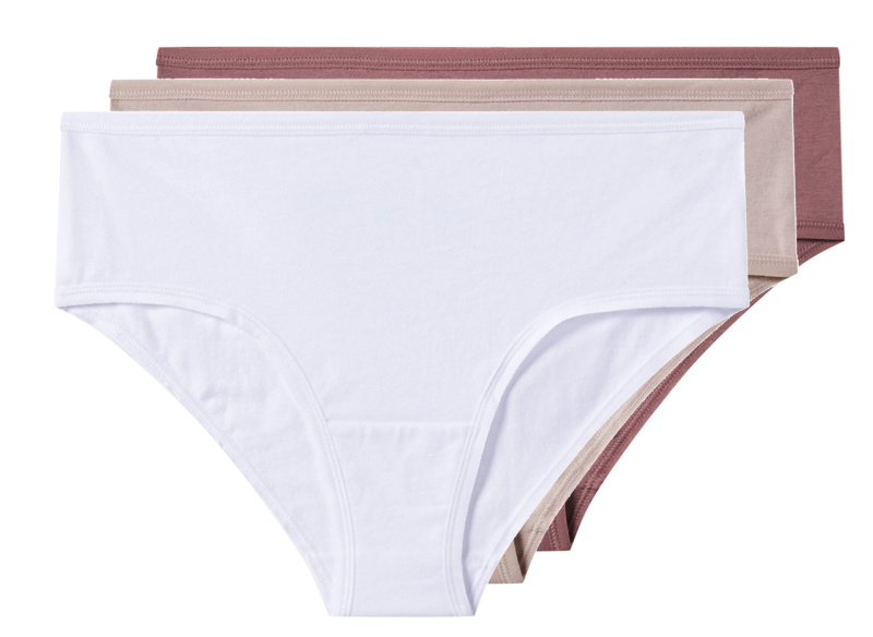 esmara® Dámské kalhotky Hipster, 3 kusy (růžová/bílá, M (40/42))