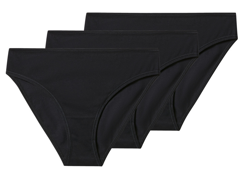 esmara® Dámské kalhotky, 3 kusy (černá, S (36/38))