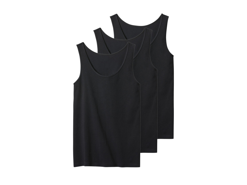 esmara® Dámské tílko, 3 kusy (černá, Xl(48/50))