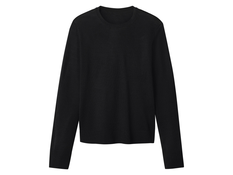 esmara® Dámský svetr s příměsí merino vlny (černá, M(40/42))