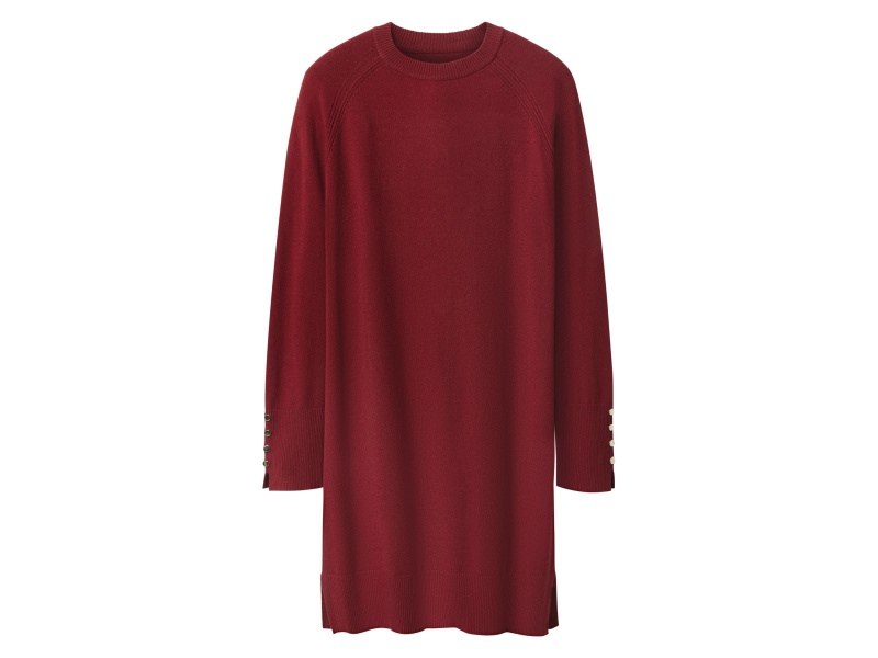 esmara® Dámské pletené šaty (červená, Xl(48/50))