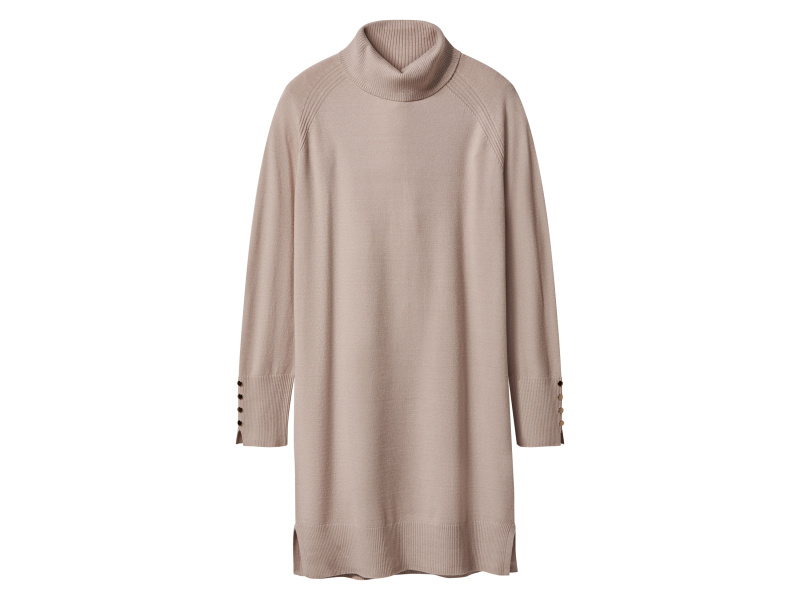 esmara® Dámské pletené šaty (šedá, S(36/38))