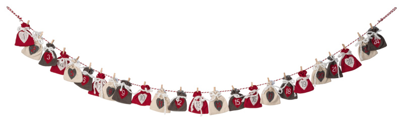 Livarno home Adventní kalendář z filcu (pytlíky)