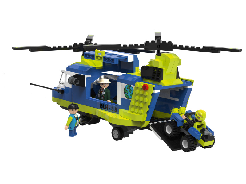 lupilu® Clippys Stavebnice M (helikoptéra)
