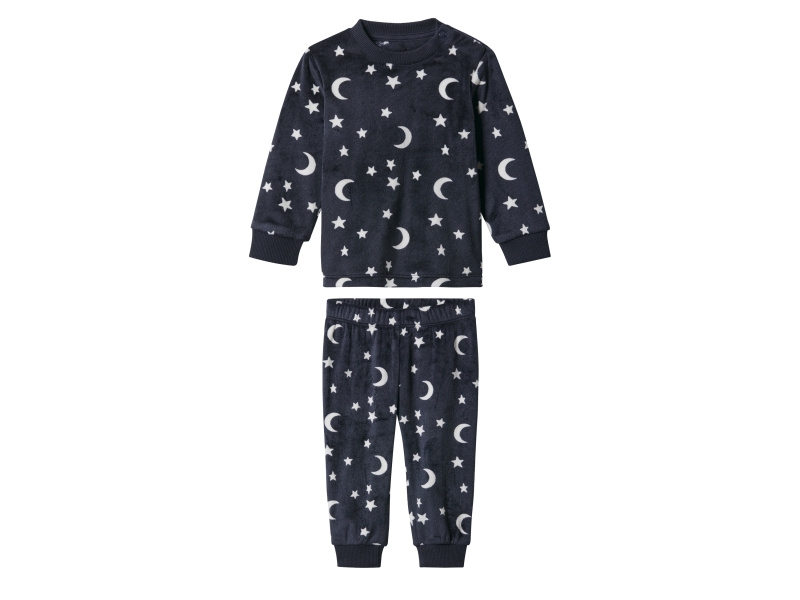 lupilu® Chlapecké velurové pyžamo (navy modrá, 74/80)