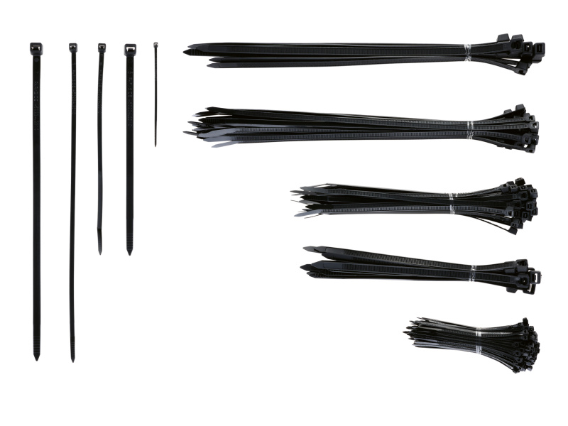 Parkside® Sada vázacích pásků na kabely, 251dílná (černá)